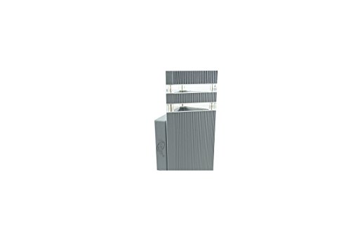 BES Aplique Exterior, Triangular lámpara luz Pared Casquillo Foco E27 Gris