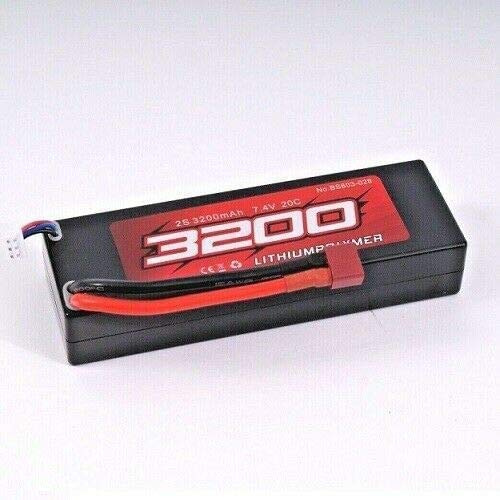 BSD - Batería Racing BS803-028 2S, 3200 mAh, 7,4 V, 20 C, batería de polímero de Litio