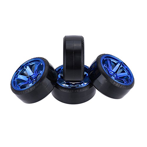 Goolsky 4Pcs / Set 1/10 Drift Car Tyres Hard Tire para Traxxas HSP Tamiya HPI Kyosho On-Road Drifting Car