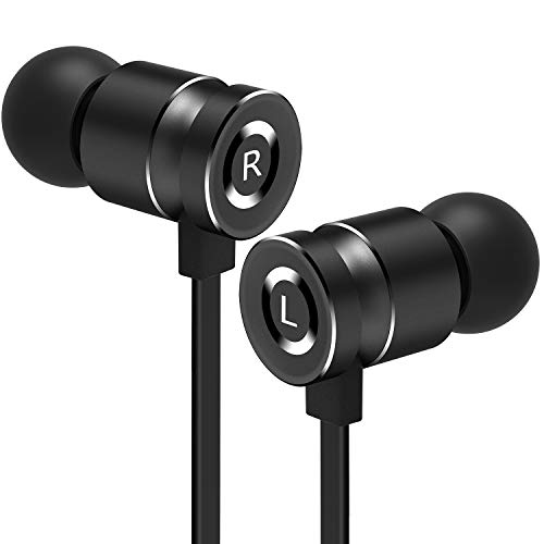 Gritin Auriculares, Auriculares In-Ear con micrófono - Aislamiento de Ruido, Alta Definición, Potente Bajo, Sonido Puro para iPhone, iPad,Samsung Galaxy, Andriod, Reproductores de MP3 y más