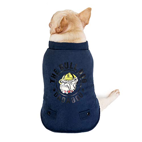 MuXiaRen Suéter de algodón Cachorro de Invierno Trajes de Gato American Bully Pitbull Pet Dress Up Warm Jumper Sweater Ropa de Invierno Cachorro Abrigo Suave Perros,Blue-M