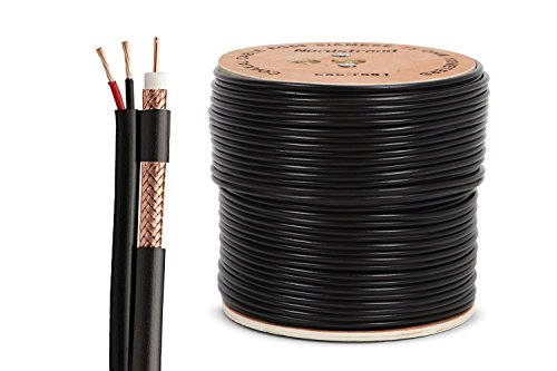 Nordstrand 100m RG59 Cable Coaxial para CCTV Camara de Seguridad Satélite de 0.81mm