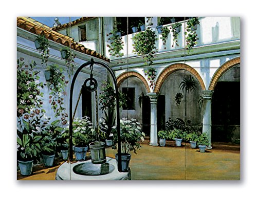 Paisaje Azulejos Decorativos Patio Andaluz