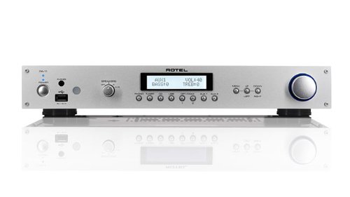 Rotel RA-11 - Amplificador de audio (40W, 0.03%, 100 Db, 120-230V, 50 Hz, 220W) Plata