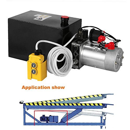 Autovictoria Bomba Hidraulica De Doble Efecto Bomba Hidraulica 12V Dump Trailer 6L Reservoir Controlado Remotamente (6L)