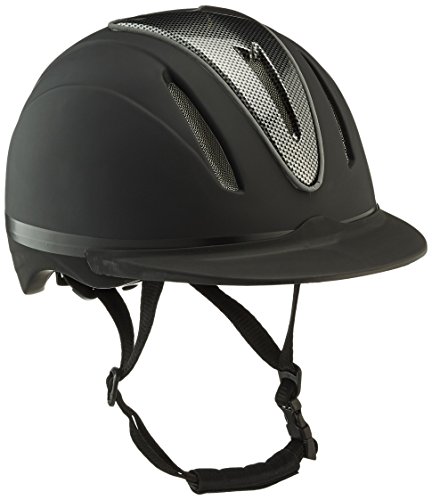 HKM – Casco de equitación – Carbon Art Negro Negro Mate