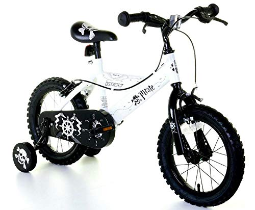 Huffy Bicicleta BMX Pirate de 14 Pulgadas para niños, Color Blanco, Bicicleta expuesta como Nueva