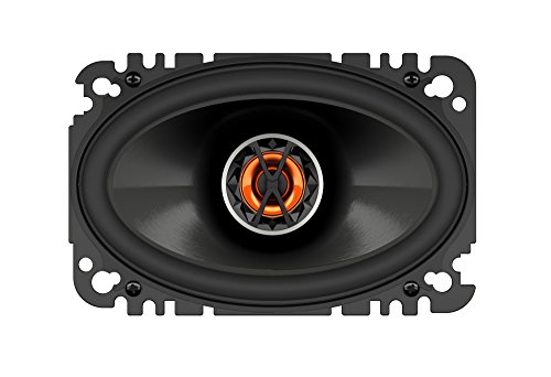 JBL Club 6420 - Altavoces coaxiales de automóvil (4" x 6", 2 vías, 105 W, 91 dB, 75 – 20000 Hz), Color Negro