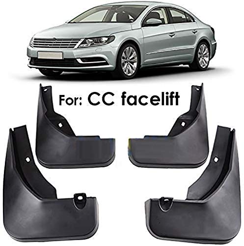 JUZZQ 4 Guardabarros Moldeados Protección contra Salpicaduras Duster, para Volkswagen VW CC 2012-2017 Guardabarros De Repuesto Delantera Y Trasera Izquierda Derecha