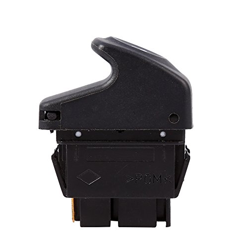 Keenso Interruptor de botón de control de elevalunas eléctrico de 6 pines, botón de elevalunas eléctrico profesional para VRenault Clio II 2 Megane I Kangoo 7700838101