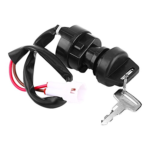 Keenso Interruptor de llave de encendido ATV de motocicleta de 2 pines para Yamaha YFM 350 Bruin 660R 700R Raptor 350X Warrior