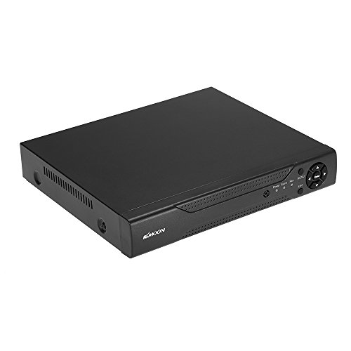 KKmoon 4CH Canales AHD DVR/ HVR/ NVR Full 1080N/720P (HD, P2P Network, Onvif, Grabador de Video Digital, Soporta Plug y Play, Android/iOS APP, Detección de Movimiento, Email Alarma, PTZ para HD 2000TVL CCTV Cámara de Seguridad)