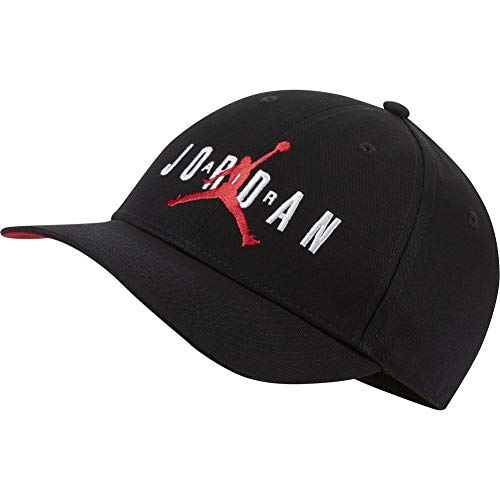 NIKE Jordan L91 Jm Air Hbr Gorra, Unisex Adulto, Black/Black/Gym Red/(White), MISC