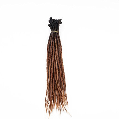 Sintético hecho a mano Dreads Dreadlock extensiones pelo de Reggae de Nepal para Hippie Tribal 24 inch