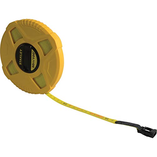 Stanley 0 34 262 - Cinta métrica (fibra de vidrio, carcasa cerrada, 30 m)