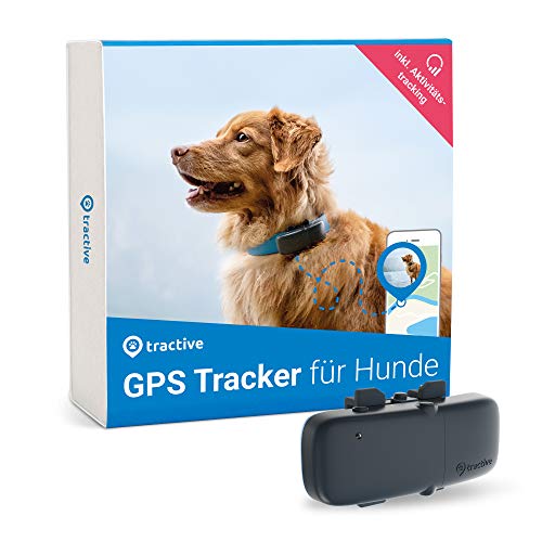 Tractive Localizador GPS para perros, rango ilimitado, seguimiento de actividad, resistente al agua (Último Modelo)