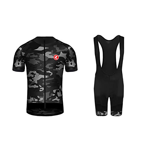 Uglyfrog 2019 Nuevos Diseños Ciclismo Maillot, Hombres Jersey + Pantalones Cortos Babero Mangas Cortas de Ciclismo Ropa Maillot Transpirable para Deportes al Aire Libre Ciclo Bicicleta