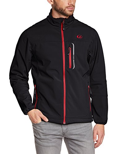 Ultrasport Stan - Chaqueta para hombre,, color negro / rojo, talla L