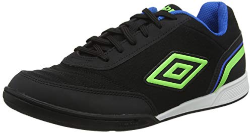 Umbro Futsal Street V Zapatillas de fútbol sala Hombre, Negro (Black/Green Gecko/ Electric Blue FCH), 40 1/2 EU