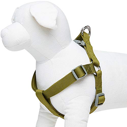 Umi. Essential Classic - Arnés para perros S, contorno del pecho 42-54 cm, arneses ajustables para perros (verde oliva)