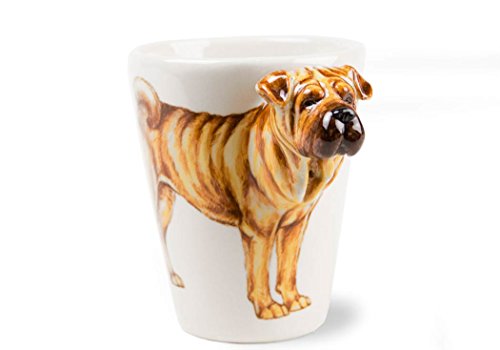 Un Regalo de Shar Pei, Taza de Café Hecho a Mano por Blue Witch