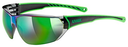 Uvex Sportstyle 204 Gafas de Ciclismo, Unisex Adulto, Verde/Negro, Talla Única