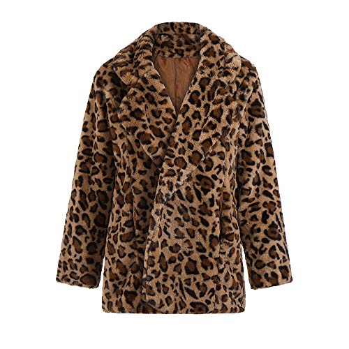 ZODOF Abrigo de Moda de Leopardo de Invierno Sudadera con Capucha del Invierno de Las Mujeres Calientes Sudadera con Capucha del Jersey de la impresión del Leopardo de Las Mujeres