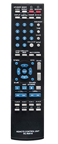 ALLIMITY RC-R0518 Mando a Distancia reemplazado por Kenwood AV Receiver KRF-V5100D KRF-V5200D KRF-V5300D KRF-V6100D KRF-V6300D KRF-V7200D KRF-V6400D KRF-V5450D