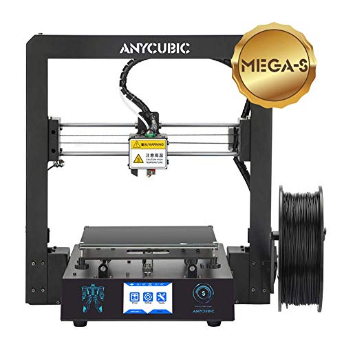 ANYCUBIC Mega S Impresora 3D Tamaño de impresión 210 x 210 x 205 mm Con Ultrabase calefactada Pantalla táctil de 3.5" Funciona con TPU/PLA/ABS