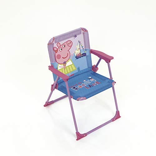 ARDITEX Silla Plegable para niños bajo Licencia Peppa Pig en Metal Dimensiones: 38 x 32 x 53 cm, Tela, 38 x 32 x 53 cm