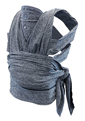 Boppy ComfyFit Mochila portabebé para un porteo natural, color gris