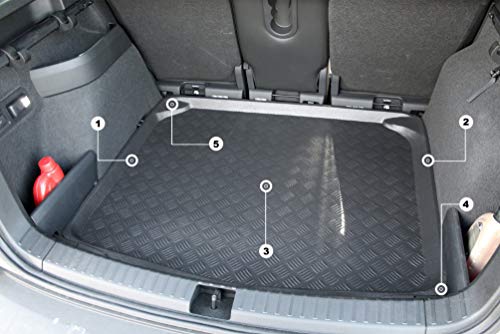 Cubrecar Protector Cubre Maletero para Skoda Fabia II Familiar Combi 2007-2013 Bandeja cubremaletero cubeta Alfombrilla