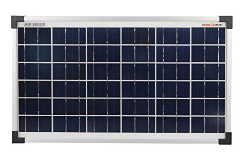 enjoysolar® Panel solar policristalino de alta calidad, 12 V, módulo solar, células fotovoltaicas (20 W)
