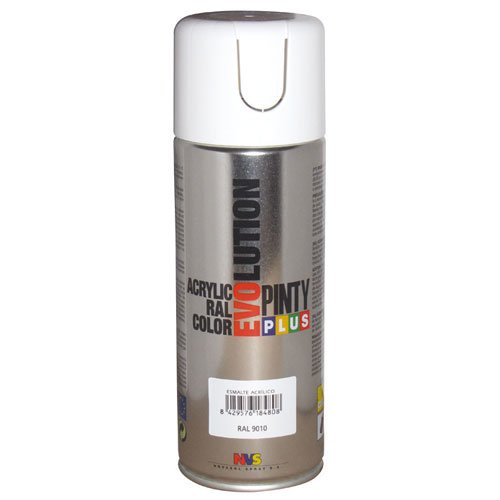 Evolution pinty p. M123013 - Pintura spray acrilica 520 cc blanco brillante