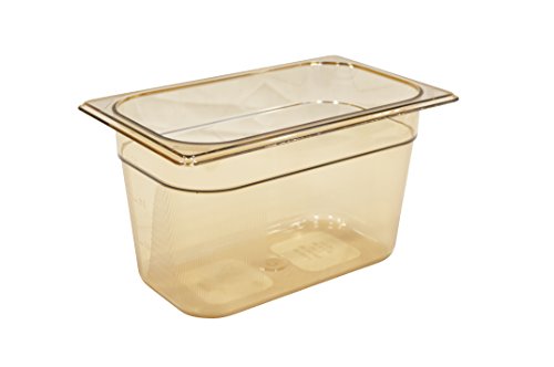 Fiambrera Rubbermaid Amber transparente de 150 mm y 2,4 l, ámbar, 3.8 L