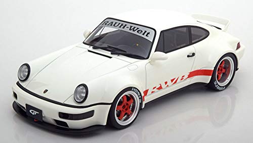 GT Spirit – Porsche 964 RWB Duck Tail – (Escala 1/18, zm111, Color Blanco/Rojo