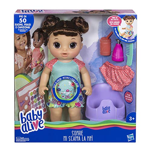 Hasbro Baby Alive – Sophie Me Pierde La PIS Lavable Mascota Perro Pipi, Marrón, e0610ic0 