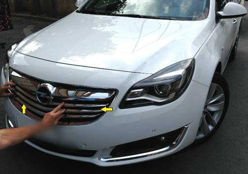 Insignia parrilla frontal cromada de acero inoxidable 4 piezas (2013-2016)