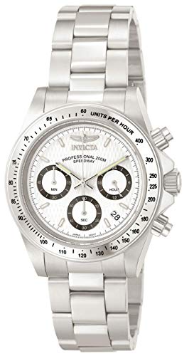 Invicta 9211 Speedway Reloj Unisex acero inoxidable Cuarzo Esfera blanco