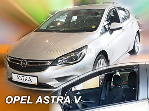 J&J AUTOMOTIVE J&J - Deflectores de Viento para Opel Astra V K 5 Puertas 2015-prés 2 Piezas