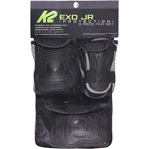 K2 Exo Juego de Protectores, Negro y Verde, Small