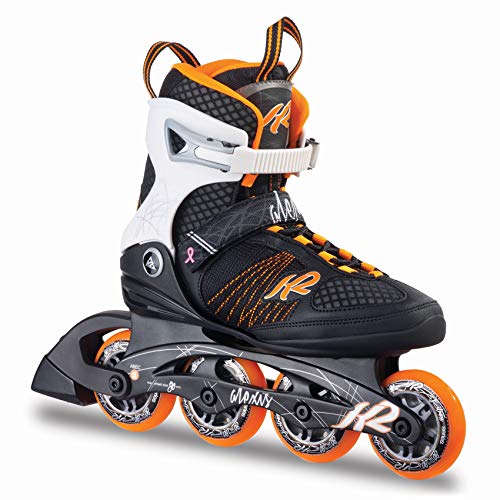 K2 Patines en línea para Mujer, Modelo Alexis 80, Mujer, Inline Skate Alexis 80, Orange/Weiß/Schwarz