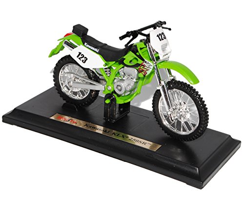 KAWASAKI KLX 250SR vert 1/18 Enduro