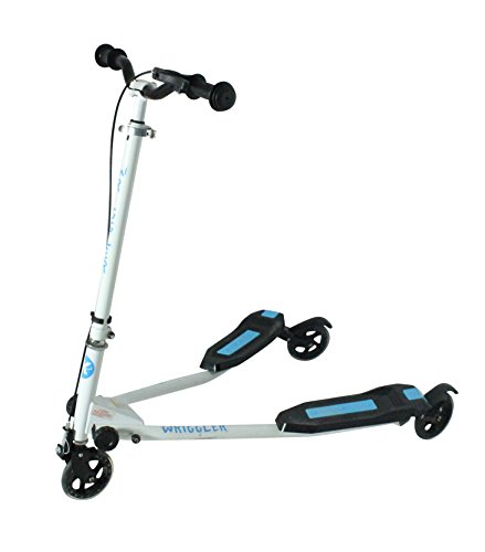 Kidzmotion niño inquieto vagabundo 3 ruedas scooter de oscilación reductor de velocidad (edad 5 - 9) azul