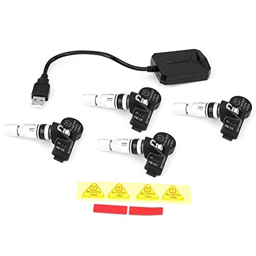 Kit de receptor TPMS, Sensores TPMS USB para coche, Reemplazo del monitor de presión de neumáticos para la pantalla de navegación del automóvil Android