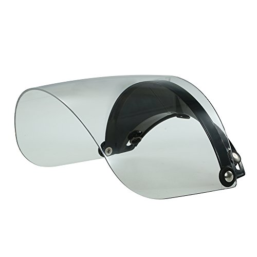 KKmoon Visera Protectora,Visera de Cara 3 Snap Flip Up Universal para Casco de Moto