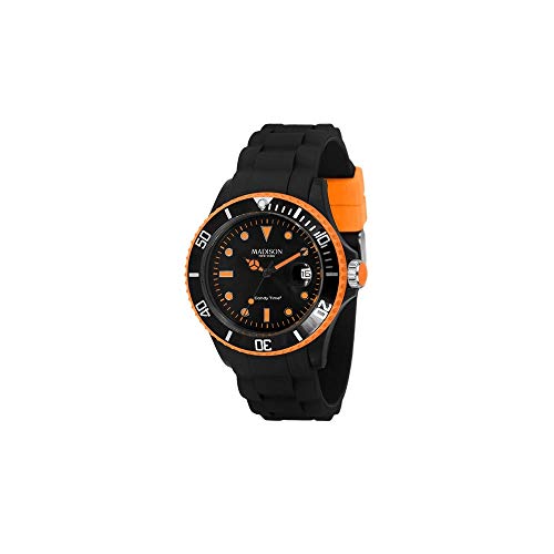 Madison Reloj Análogo clásico para Hombre de Cuarzo con Correa en Caucho U4485-42