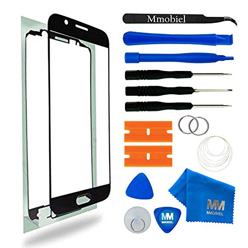 MMOBIEL Kit de Reemplazo de Pantalla Táctil Compatible con Samsung Galaxy S6 G920 Series (Negro) Incluye Pantalla de Vidrio/Cinta Adhesiva de 2 mm/Kit de Herramientas/Limpiador de Microfibra/Alambre