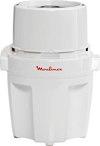 Moulinex A320R1 - Picadora 1,2,3 de fácil sistema con tapa de presión 700 W, capacidad 0.6 L, para picar todo tipo de ingredientes con cuchilla con tapa removibles y bol de capacidad de 200 g