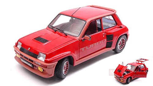 NEW Solido SL1801302 Renault R5 Turbo 1 1982 Red 1:18 MODELLINO Die Cast Model